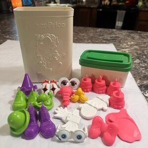 Vintage 1980 Fisher-Price Crazy Clay Characters Circus Set for Modeling Clay